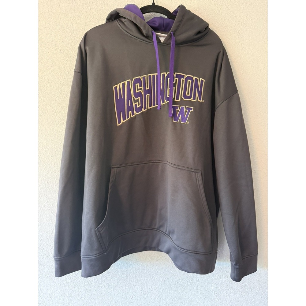 ECU Washington Huskies Knights Apparel Fleece Pullover Hoodie Mens 2XL